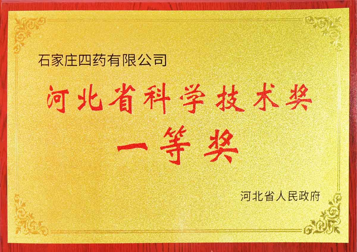 河北省科學技術獎一等獎